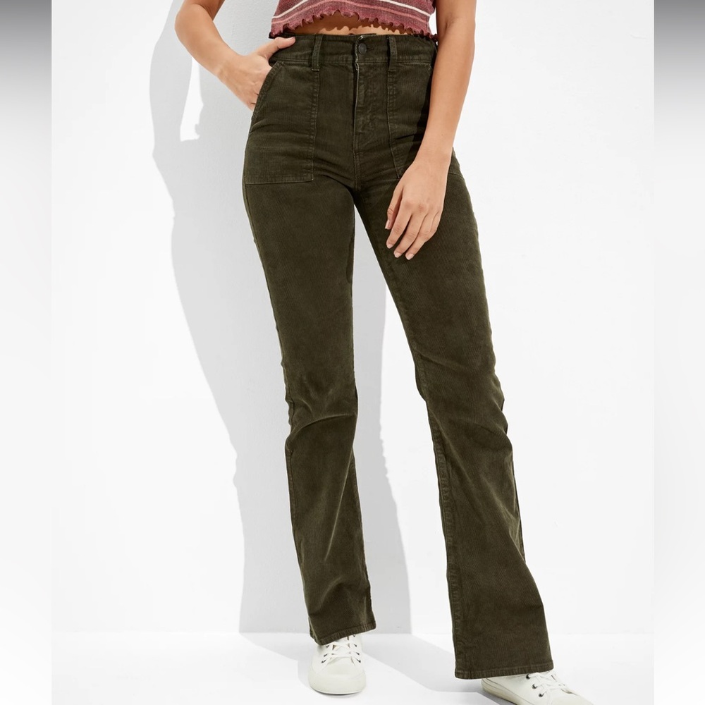 American Eagle Corduroy High Waist Flare Pants